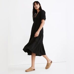 NWT Madewell Lightspun Button-Front Tiered size 20W